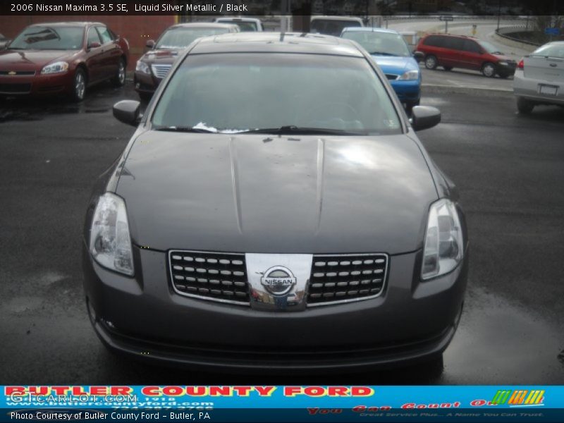 Liquid Silver Metallic / Black 2006 Nissan Maxima 3.5 SE