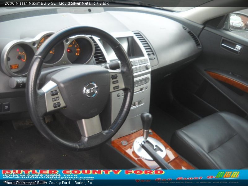 Liquid Silver Metallic / Black 2006 Nissan Maxima 3.5 SE