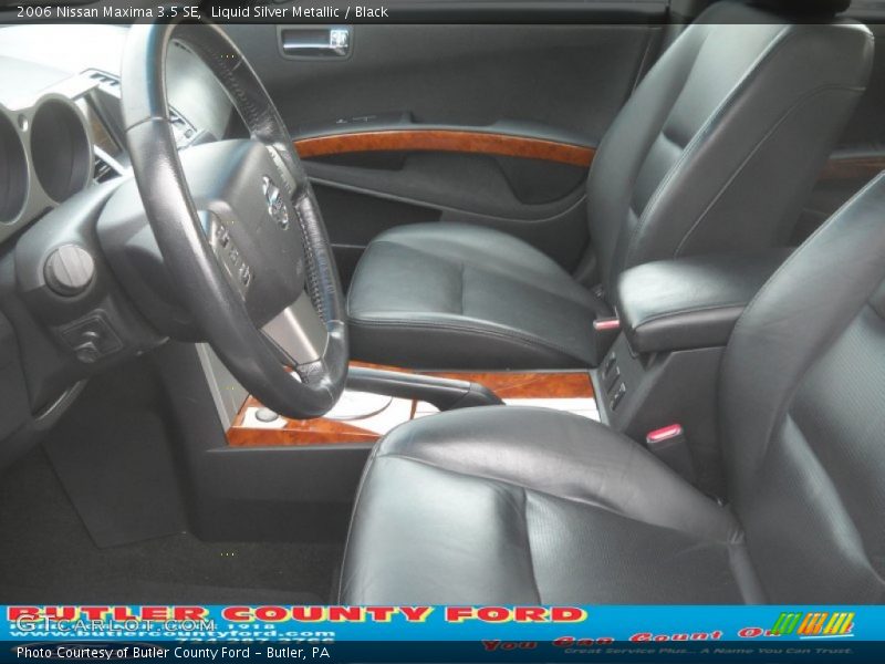 Liquid Silver Metallic / Black 2006 Nissan Maxima 3.5 SE