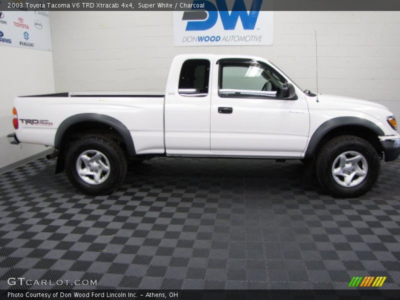 Super White / Charcoal 2003 Toyota Tacoma V6 TRD Xtracab 4x4