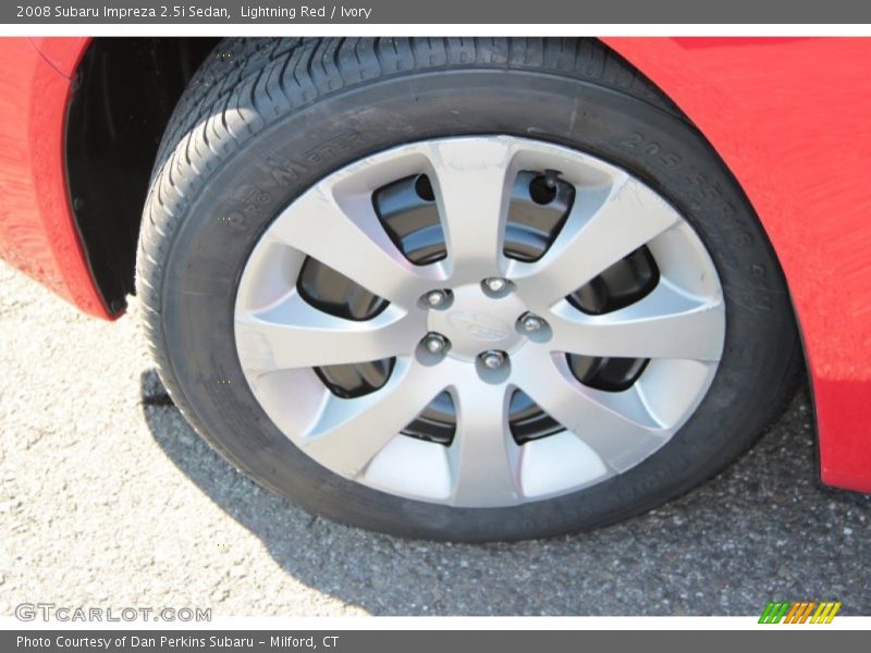 Lightning Red / Ivory 2008 Subaru Impreza 2.5i Sedan