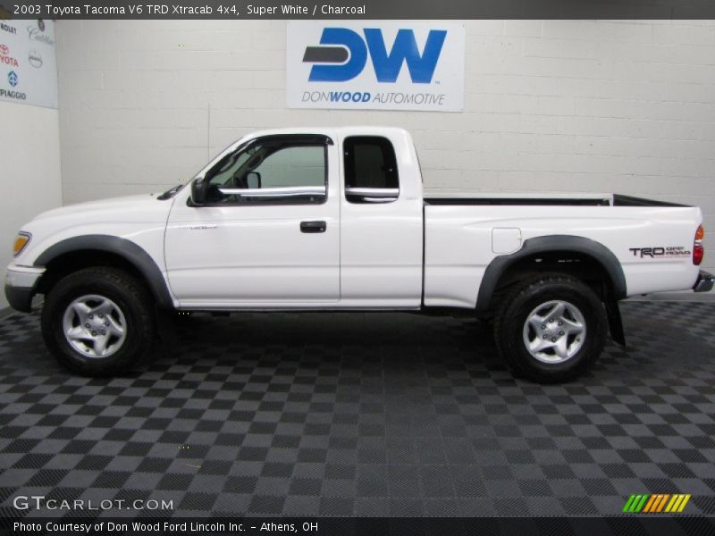 Super White / Charcoal 2003 Toyota Tacoma V6 TRD Xtracab 4x4