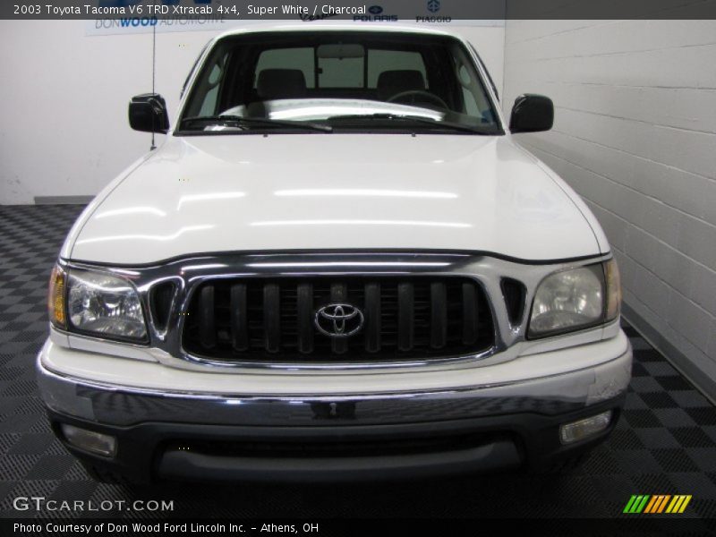 Super White / Charcoal 2003 Toyota Tacoma V6 TRD Xtracab 4x4