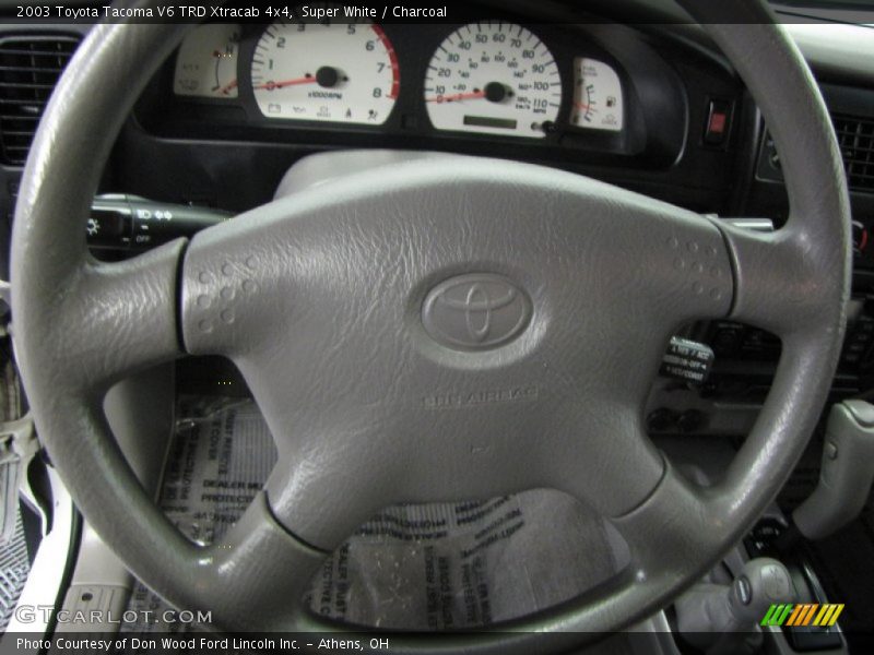 Super White / Charcoal 2003 Toyota Tacoma V6 TRD Xtracab 4x4
