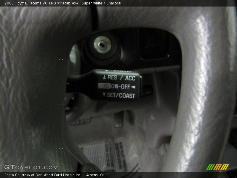 Super White / Charcoal 2003 Toyota Tacoma V6 TRD Xtracab 4x4