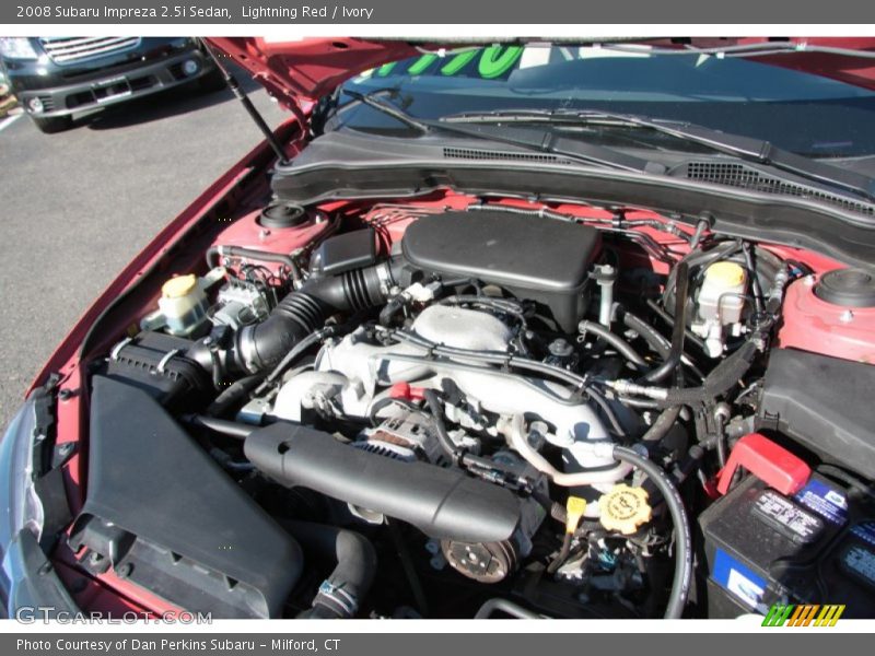 Lightning Red / Ivory 2008 Subaru Impreza 2.5i Sedan