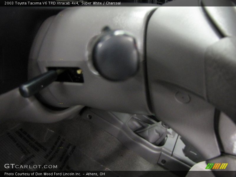 Super White / Charcoal 2003 Toyota Tacoma V6 TRD Xtracab 4x4