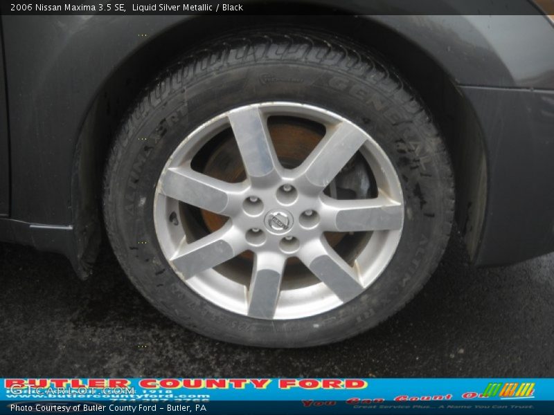 Liquid Silver Metallic / Black 2006 Nissan Maxima 3.5 SE