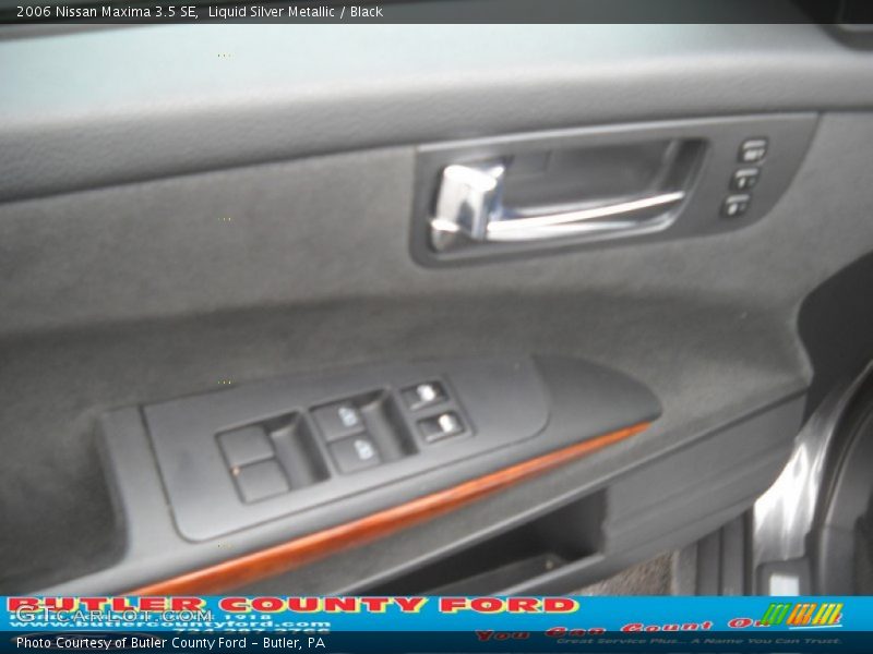 Liquid Silver Metallic / Black 2006 Nissan Maxima 3.5 SE