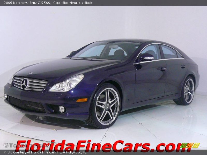 Capri Blue Metallic / Black 2006 Mercedes-Benz CLS 500