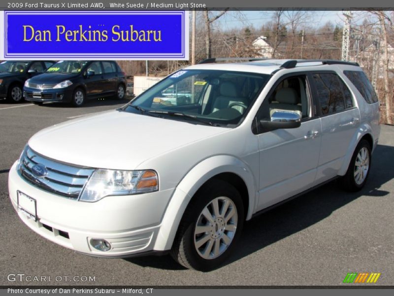 White Suede / Medium Light Stone 2009 Ford Taurus X Limited AWD