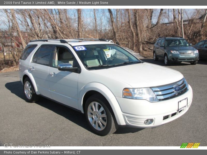 White Suede / Medium Light Stone 2009 Ford Taurus X Limited AWD