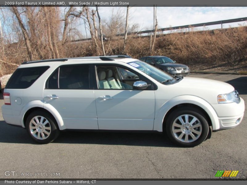 White Suede / Medium Light Stone 2009 Ford Taurus X Limited AWD