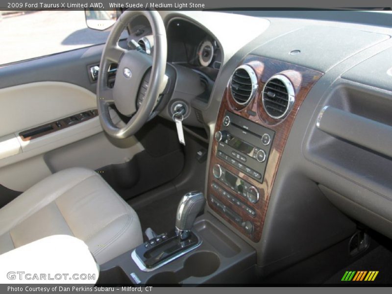 White Suede / Medium Light Stone 2009 Ford Taurus X Limited AWD