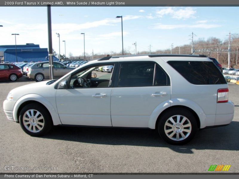 White Suede / Medium Light Stone 2009 Ford Taurus X Limited AWD