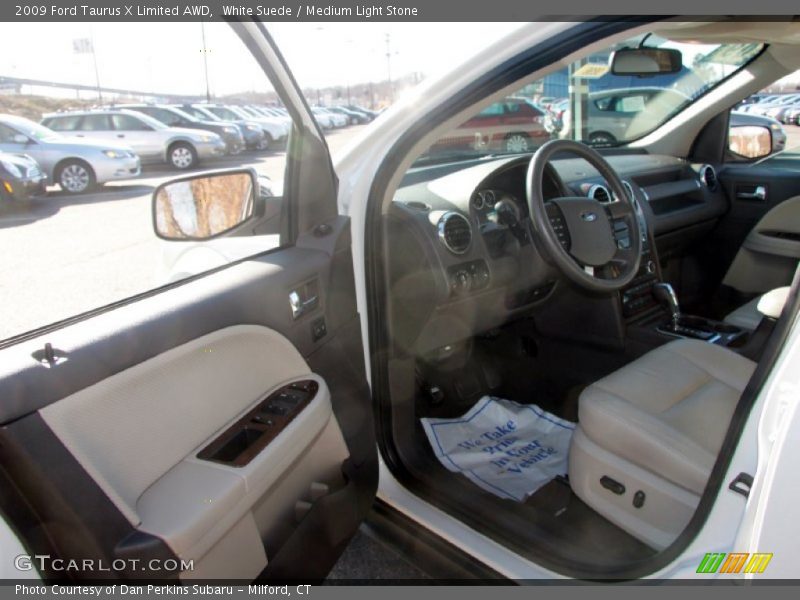 White Suede / Medium Light Stone 2009 Ford Taurus X Limited AWD