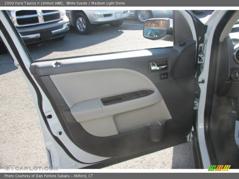White Suede / Medium Light Stone 2009 Ford Taurus X Limited AWD