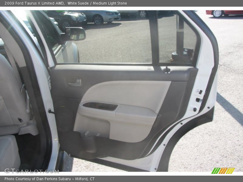 White Suede / Medium Light Stone 2009 Ford Taurus X Limited AWD