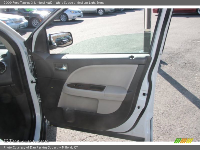 White Suede / Medium Light Stone 2009 Ford Taurus X Limited AWD