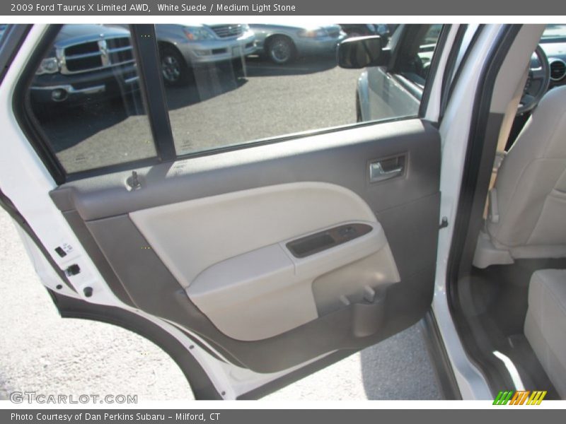 White Suede / Medium Light Stone 2009 Ford Taurus X Limited AWD