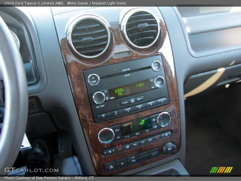 White Suede / Medium Light Stone 2009 Ford Taurus X Limited AWD