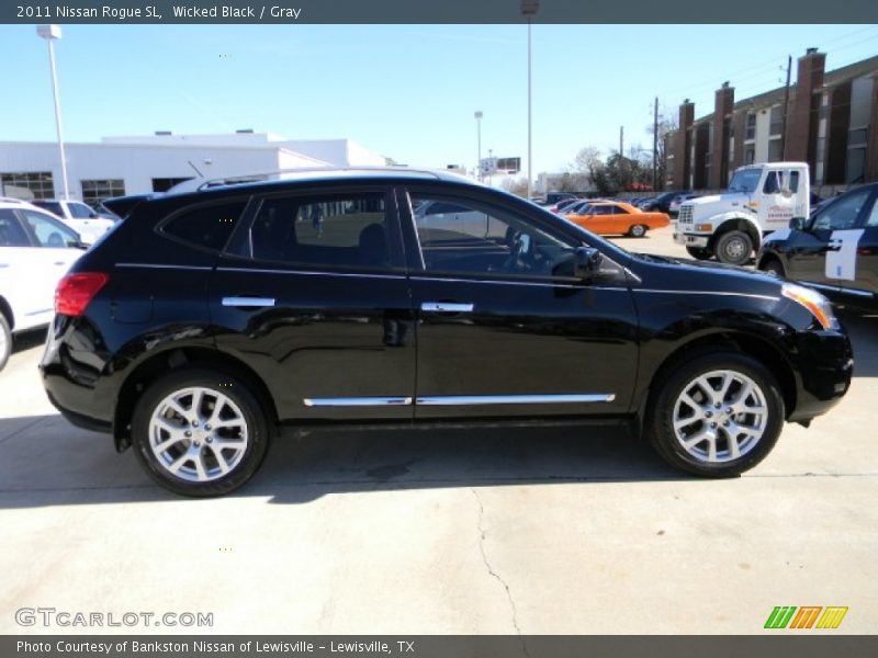 Wicked Black / Gray 2011 Nissan Rogue SL