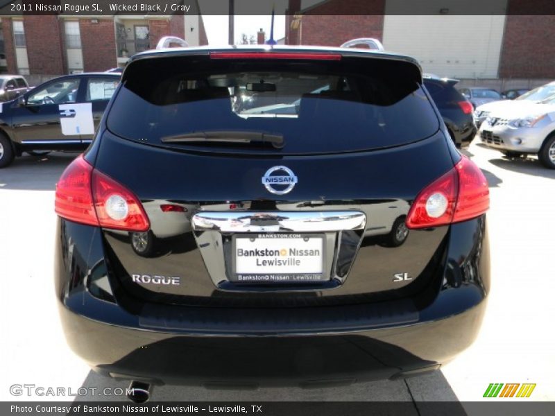 Wicked Black / Gray 2011 Nissan Rogue SL