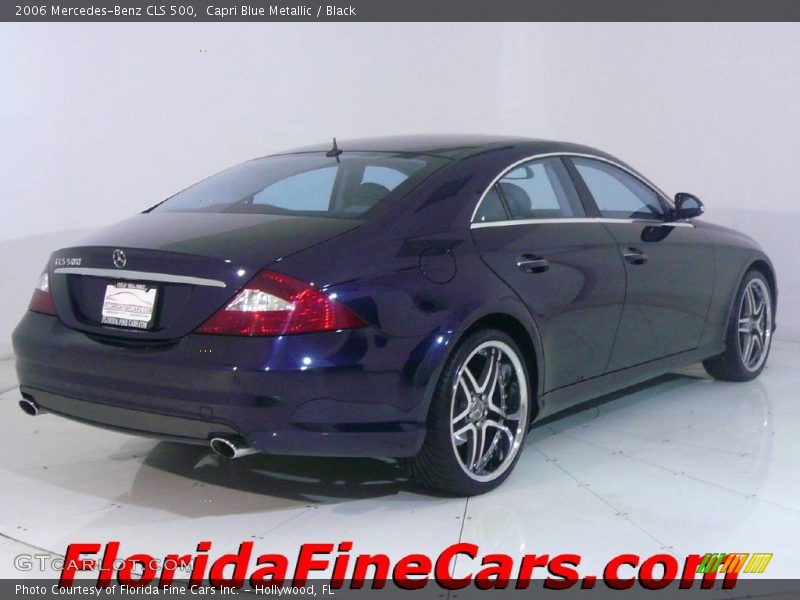 Capri Blue Metallic / Black 2006 Mercedes-Benz CLS 500