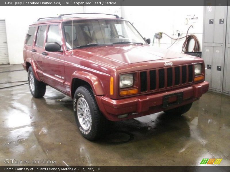 Chili Pepper Red Pearl / Saddle 1998 Jeep Cherokee Limited 4x4