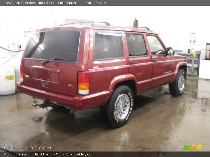 Chili Pepper Red Pearl / Saddle 1998 Jeep Cherokee Limited 4x4