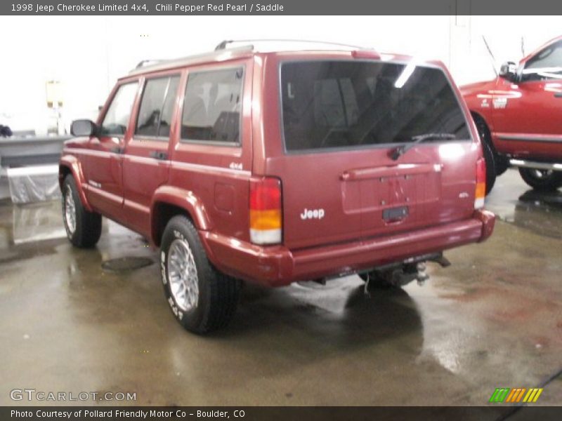 Chili Pepper Red Pearl / Saddle 1998 Jeep Cherokee Limited 4x4