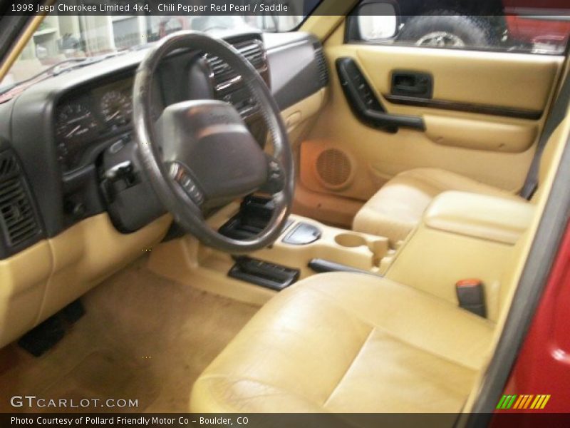 Chili Pepper Red Pearl / Saddle 1998 Jeep Cherokee Limited 4x4