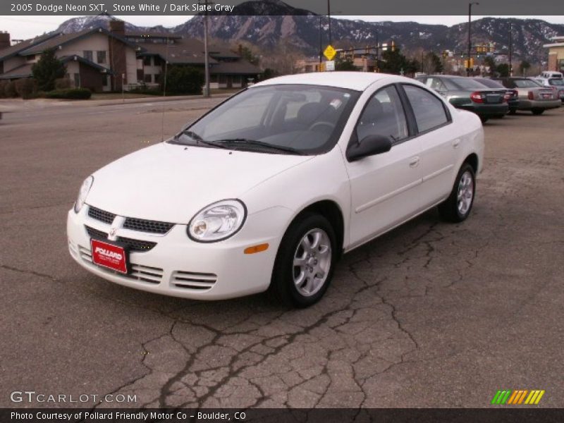 Stone White / Dark Slate Gray 2005 Dodge Neon SXT