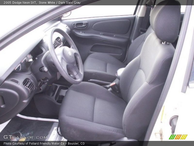 Stone White / Dark Slate Gray 2005 Dodge Neon SXT