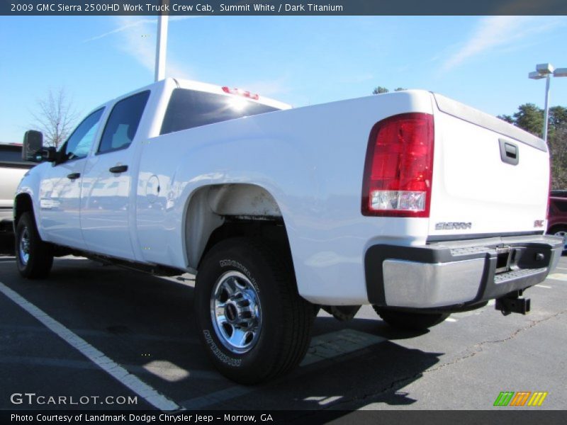 Summit White / Dark Titanium 2009 GMC Sierra 2500HD Work Truck Crew Cab