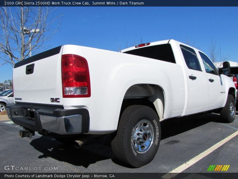 Summit White / Dark Titanium 2009 GMC Sierra 2500HD Work Truck Crew Cab