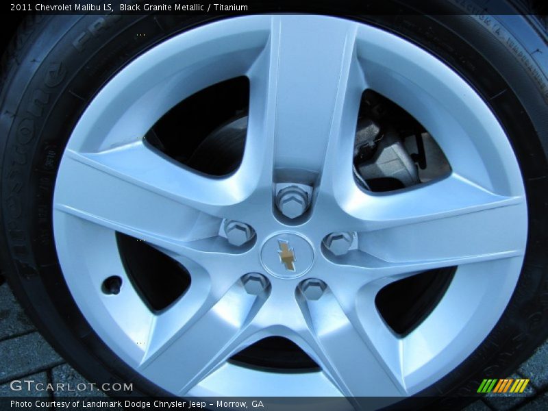 Black Granite Metallic / Titanium 2011 Chevrolet Malibu LS
