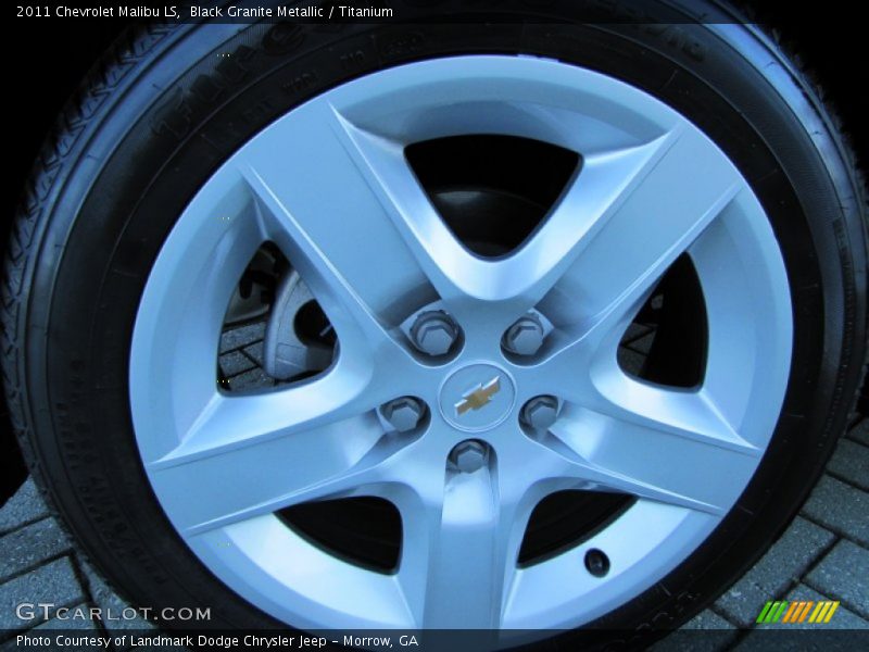Black Granite Metallic / Titanium 2011 Chevrolet Malibu LS