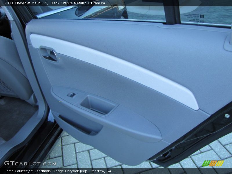 Black Granite Metallic / Titanium 2011 Chevrolet Malibu LS