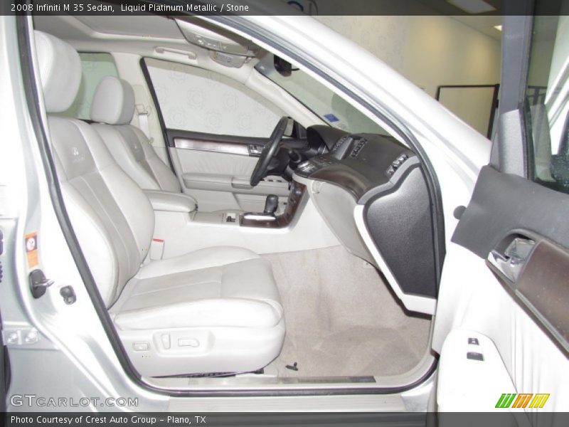 Liquid Platinum Metallic / Stone 2008 Infiniti M 35 Sedan