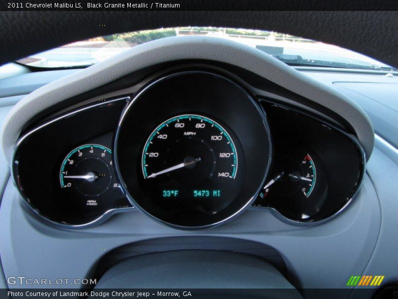 Black Granite Metallic / Titanium 2011 Chevrolet Malibu LS
