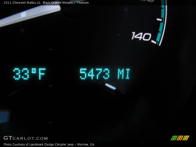 Black Granite Metallic / Titanium 2011 Chevrolet Malibu LS