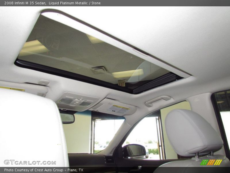 Liquid Platinum Metallic / Stone 2008 Infiniti M 35 Sedan