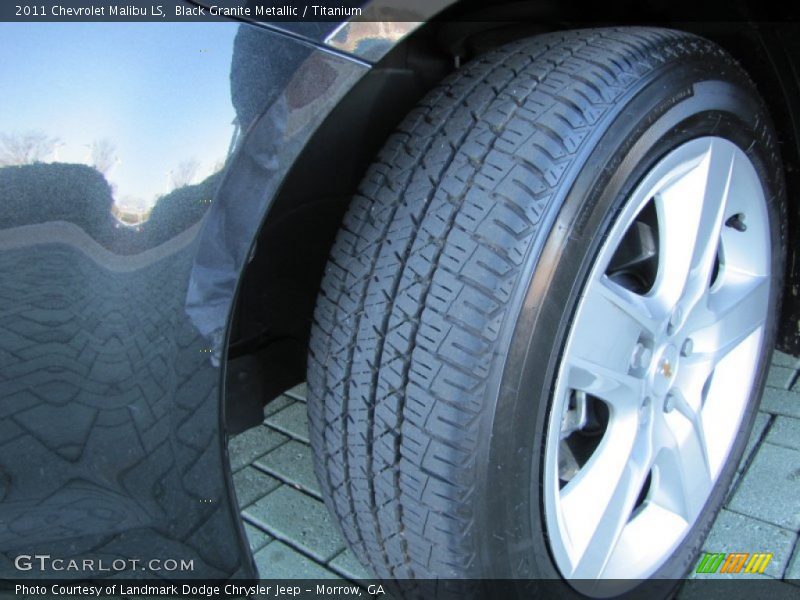 Black Granite Metallic / Titanium 2011 Chevrolet Malibu LS