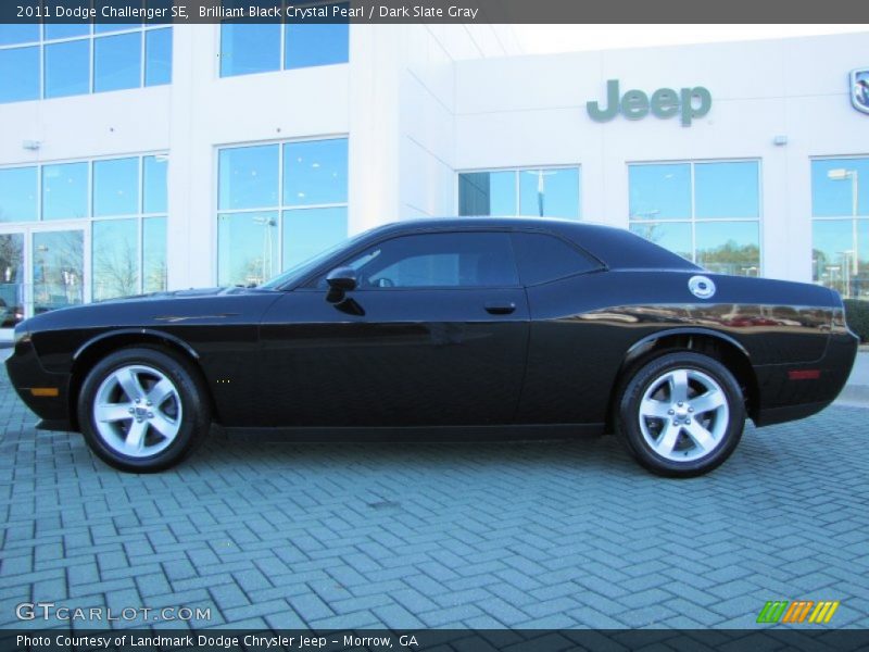 Brilliant Black Crystal Pearl / Dark Slate Gray 2011 Dodge Challenger SE