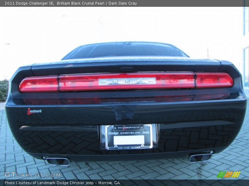 Brilliant Black Crystal Pearl / Dark Slate Gray 2011 Dodge Challenger SE
