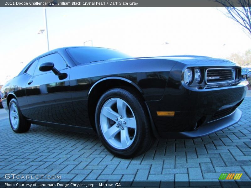 Brilliant Black Crystal Pearl / Dark Slate Gray 2011 Dodge Challenger SE