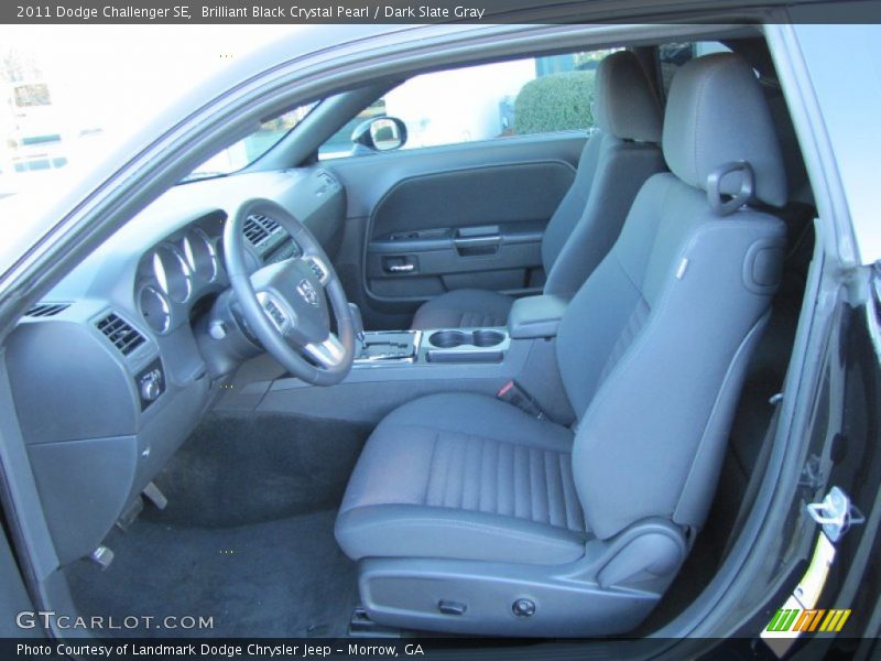 Brilliant Black Crystal Pearl / Dark Slate Gray 2011 Dodge Challenger SE