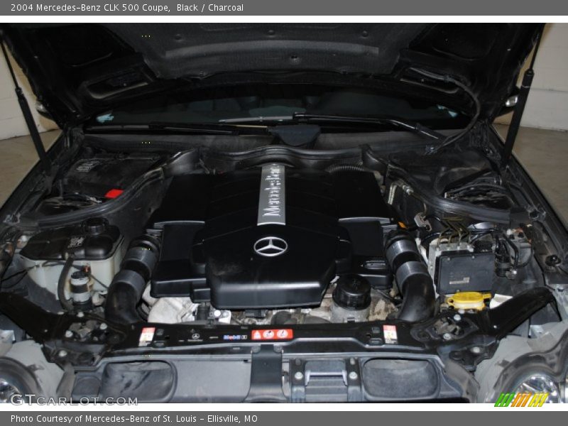 Black / Charcoal 2004 Mercedes-Benz CLK 500 Coupe