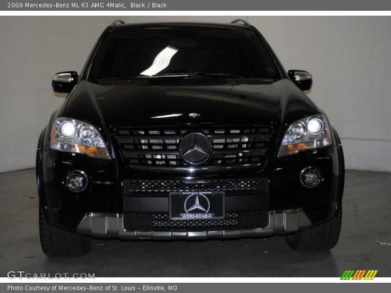 Black / Black 2009 Mercedes-Benz ML 63 AMG 4Matic